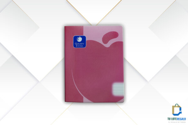 cuaderno rosa golden extra