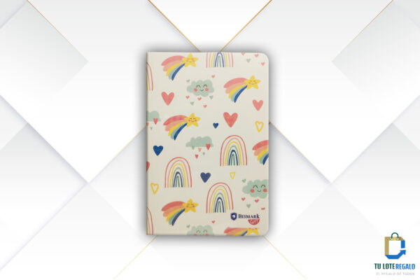 libreta a6 arcoiris bismark