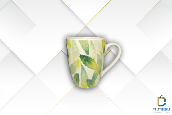 taza hojas verdes